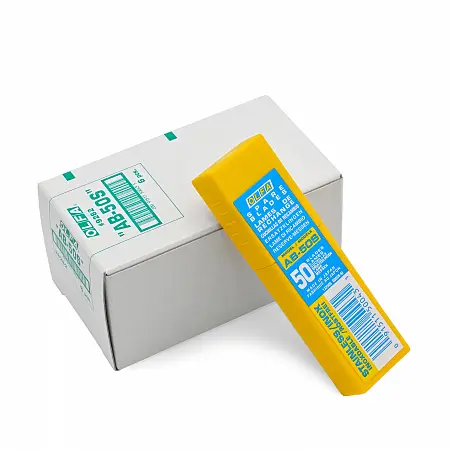 Лезвия OLFA AB-50S, нержавеющая сталь, 9mm, 50шт.